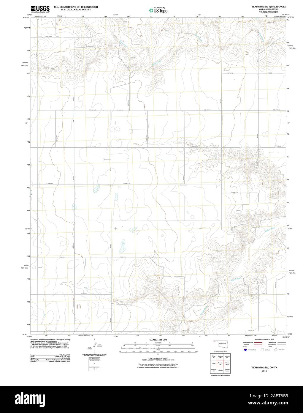 Map Of Texhoma High Resolution Stock Photography and Images Alamy