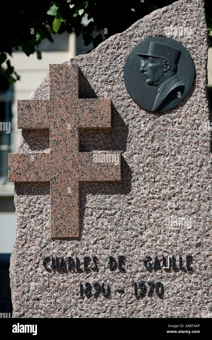 Charles de Gaulle memorial. Dreux. France. Stock Photo