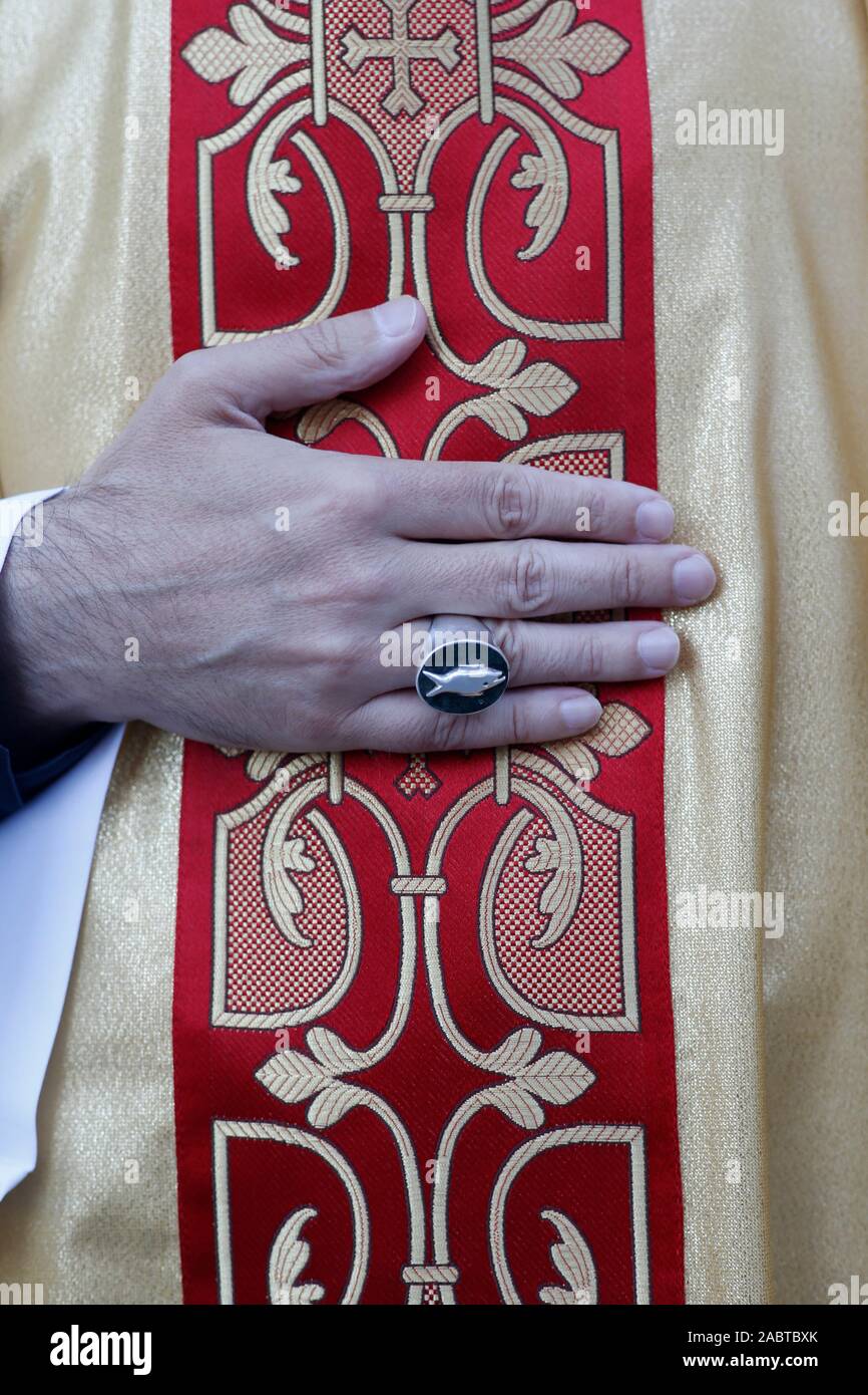 Hand of Pope Francis with his papal ring, taken on his arrival in  Washington DC | Pope francis, Bishop ring, Pope