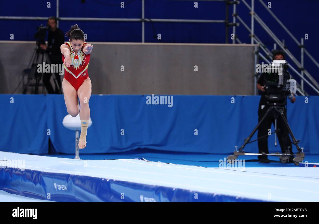 (191129) TOKYO, Nov. 29, 2019 (Xinhua) Huang Jingyi of China