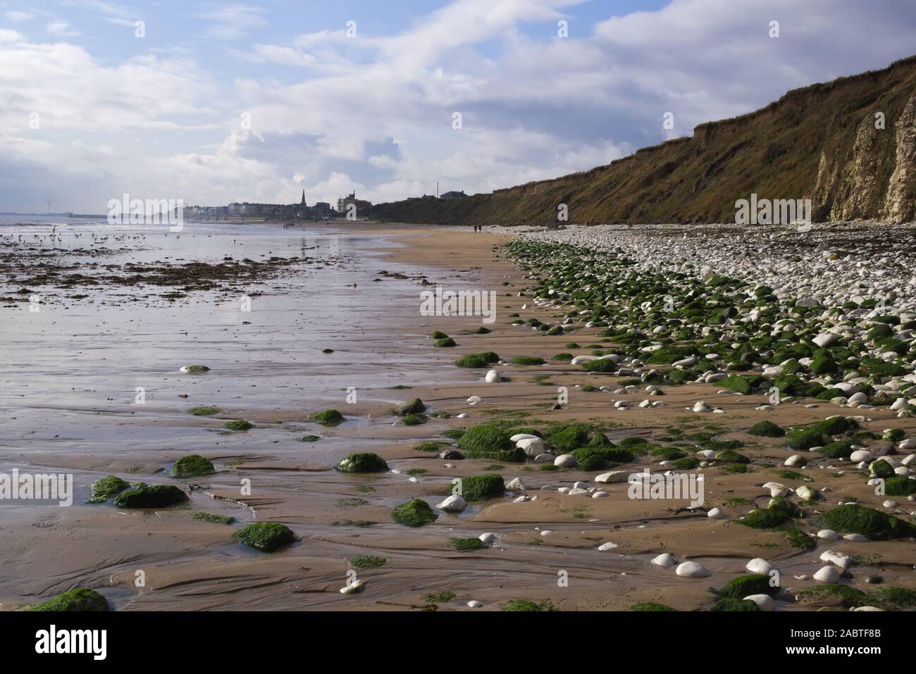 Bridlington beach, Yorkshire coast, England Stock Photo