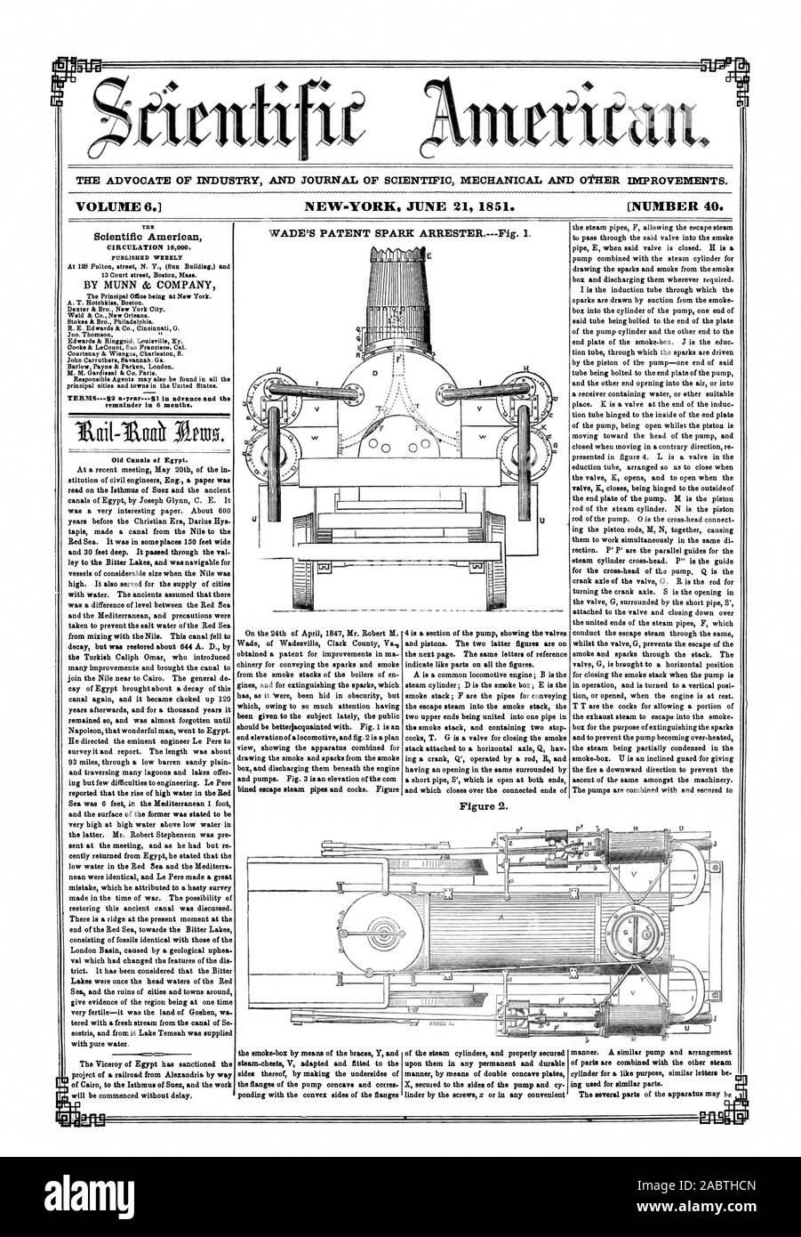 The Advocate Of Industry And Journal Of Scientific Mechanical And Other Improvements Volume 6 New York June 21 1851 Number 40 Wade S Patent Spark Arrester Fig I The Scientific American Circulation Published Weekly The Advocate Of Industry And Journal Of Scientific Mechanical And Other Improvements Volume 6 New York June 21 1851 Number 40 Wade S Patent Spark Arrester Fig I The Scientific American Circulation Published Weekly
