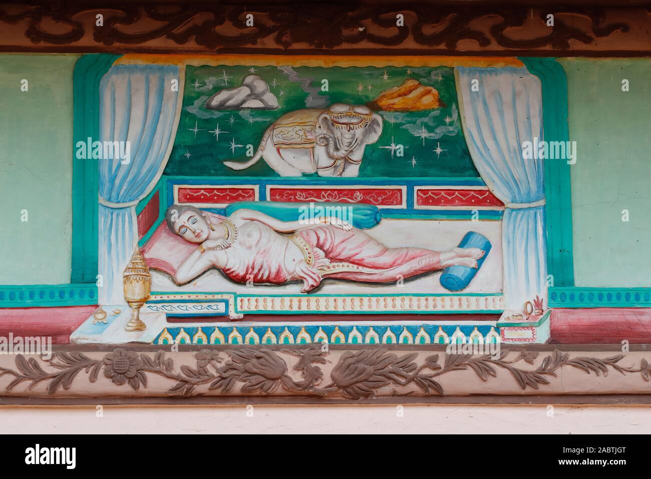 painting-depicting-the-life-story-of-shakyamuni-buddha-queen-mahamaya