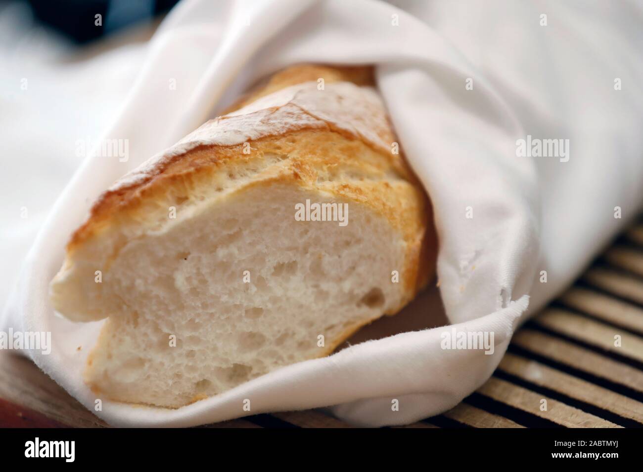 French baguette. Traditional bread.  Hue. Vietnam. Stock Photo