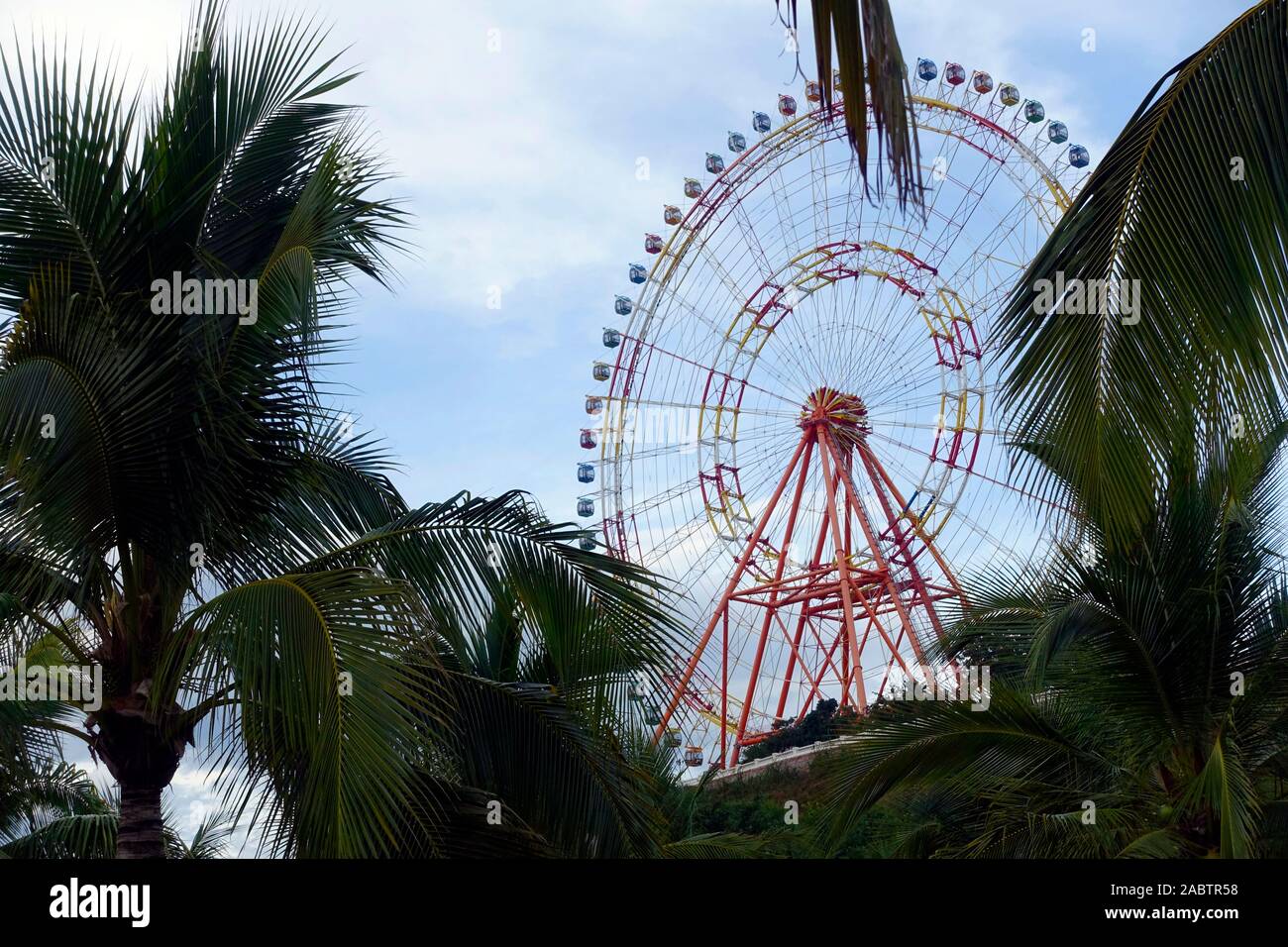 Vinpearl Land Amusement Park. Big Wheel.  Nha Trang. Vietnam. Stock Photo