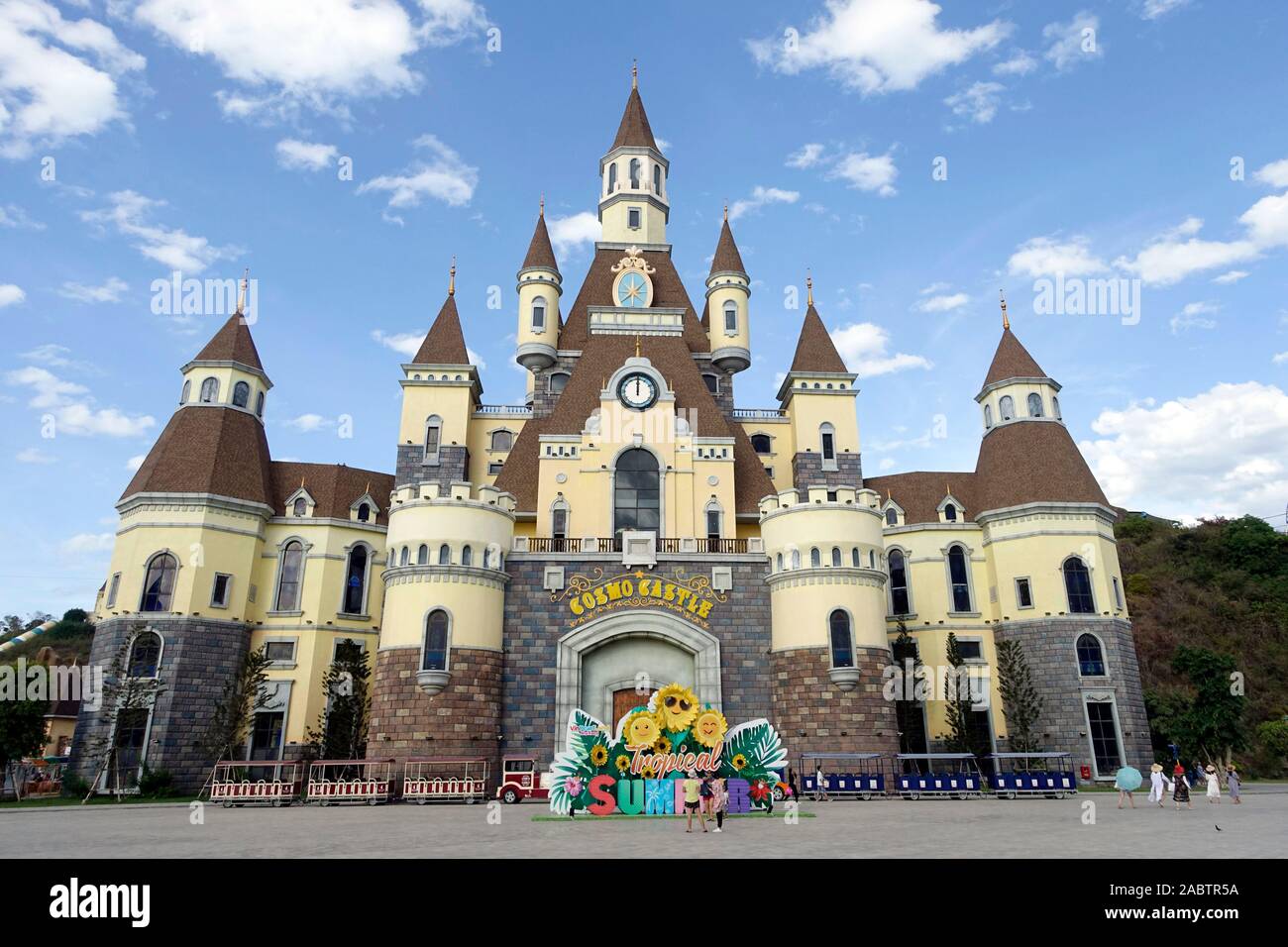 Vinpearl Land Amusement Park. The castel.  Nha Trang. Vietnam. Stock Photo