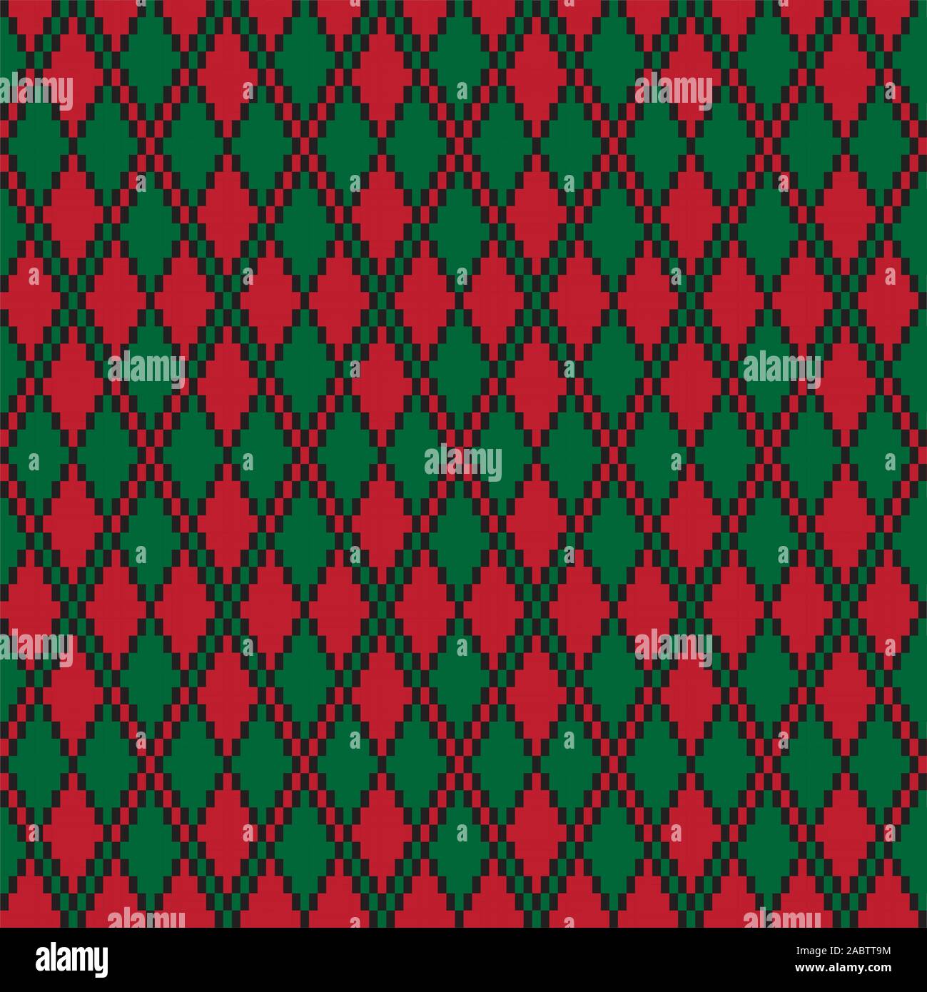Classic Argyle Seamless Pattern - This is a classic argyle, diamond shape pattern suitable for website resources, graphics, print designs, textile Stock Vector