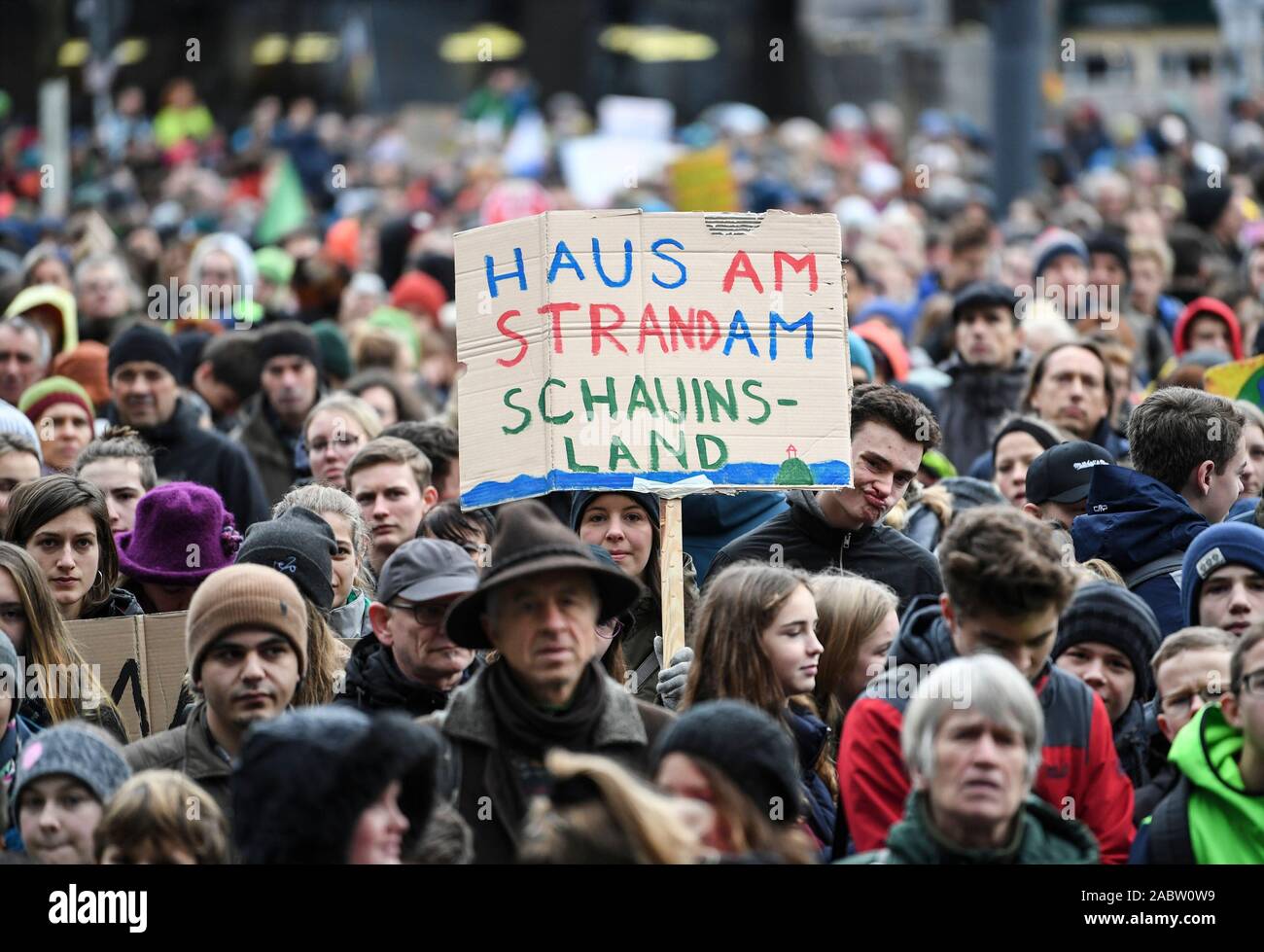 Freiburg Germany 29th Nov 2019 At The Action Day Of Fridays
