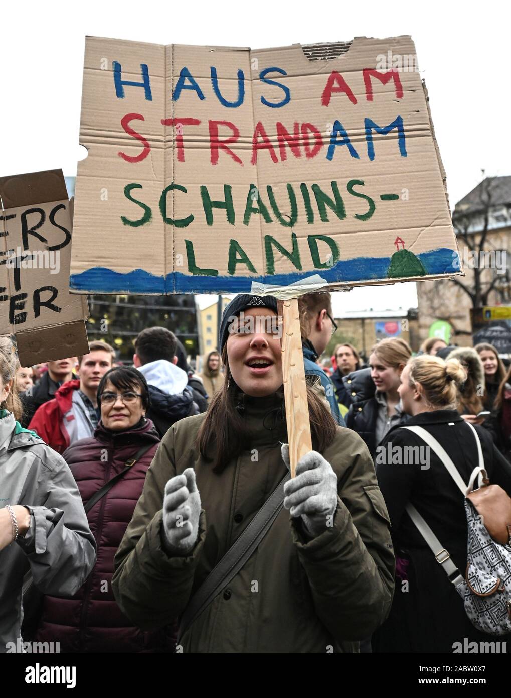 Freiburg Germany 29th Nov 2019 At The Action Day Of Fridays