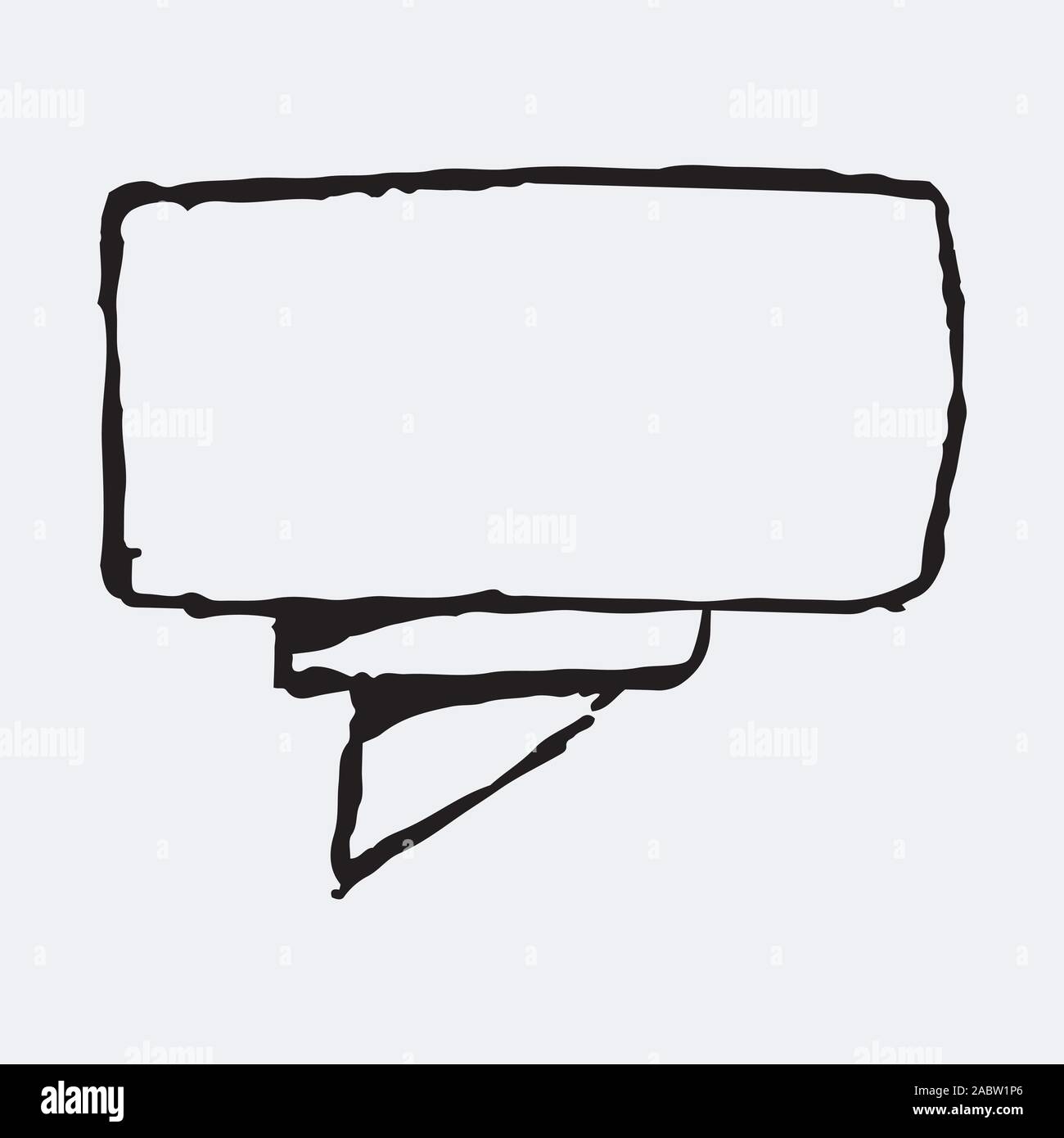 A banner on which you can write a message, a call. Stock Vector