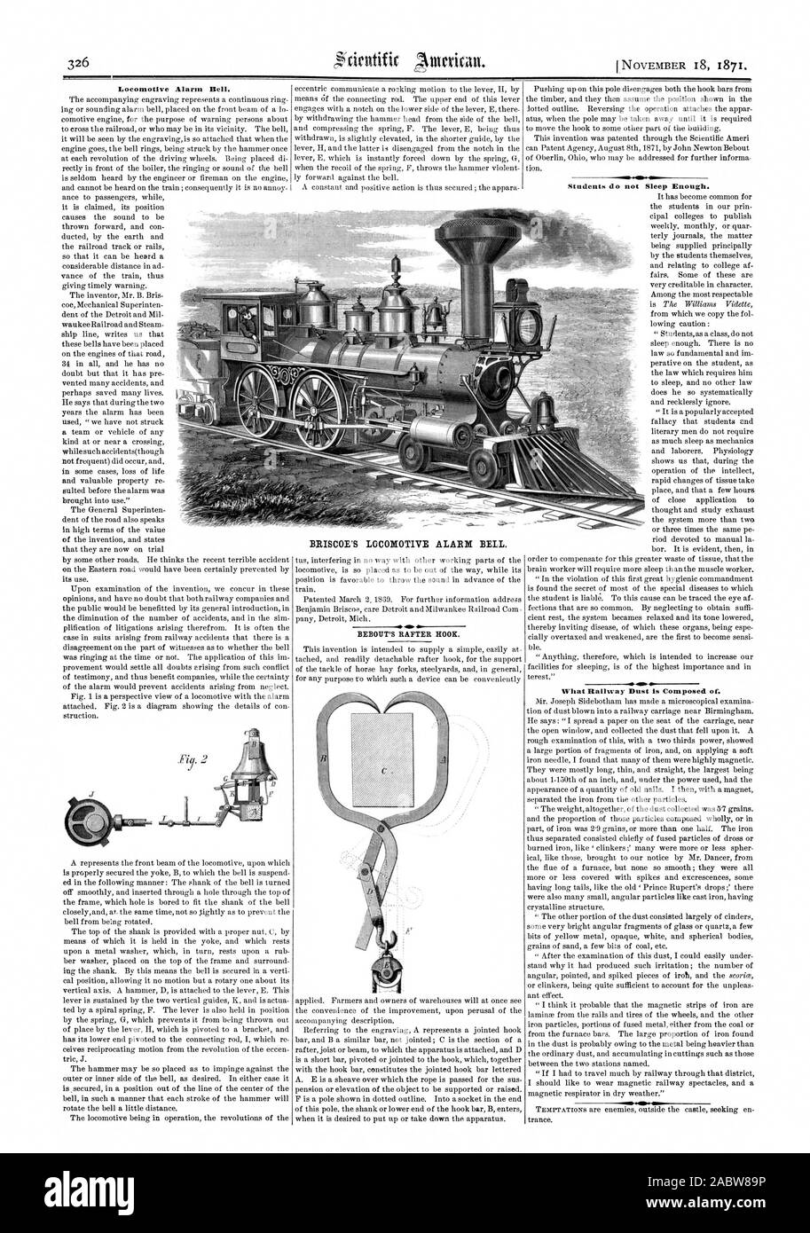 Alarm Bell. BRISCOE'S ALARM BELL Students do not