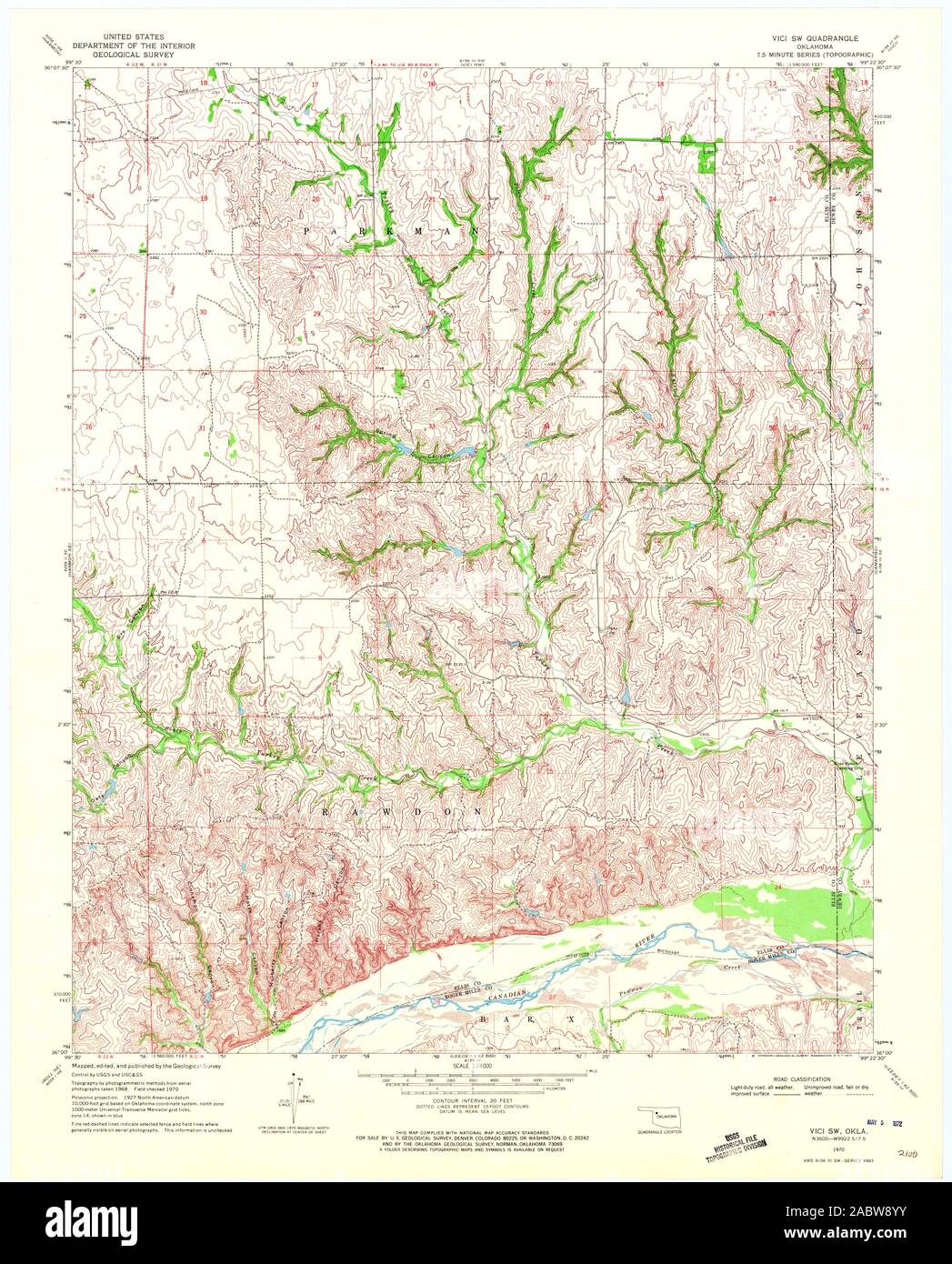 Map of vici oklahoma hires stock photography and images Alamy