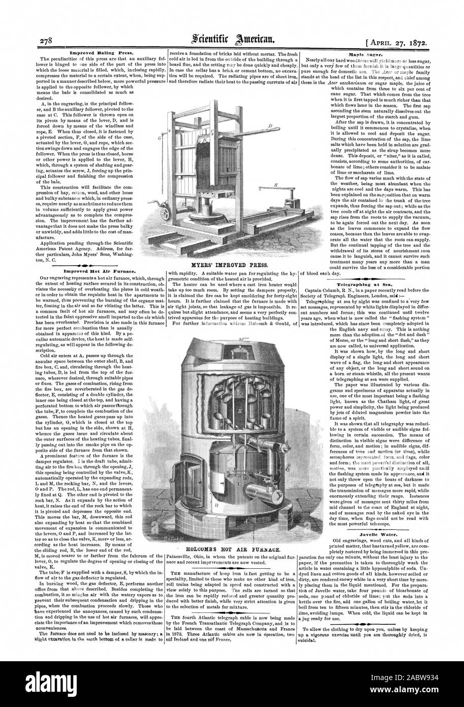 Myers improved press hires stock photography and images Alamy