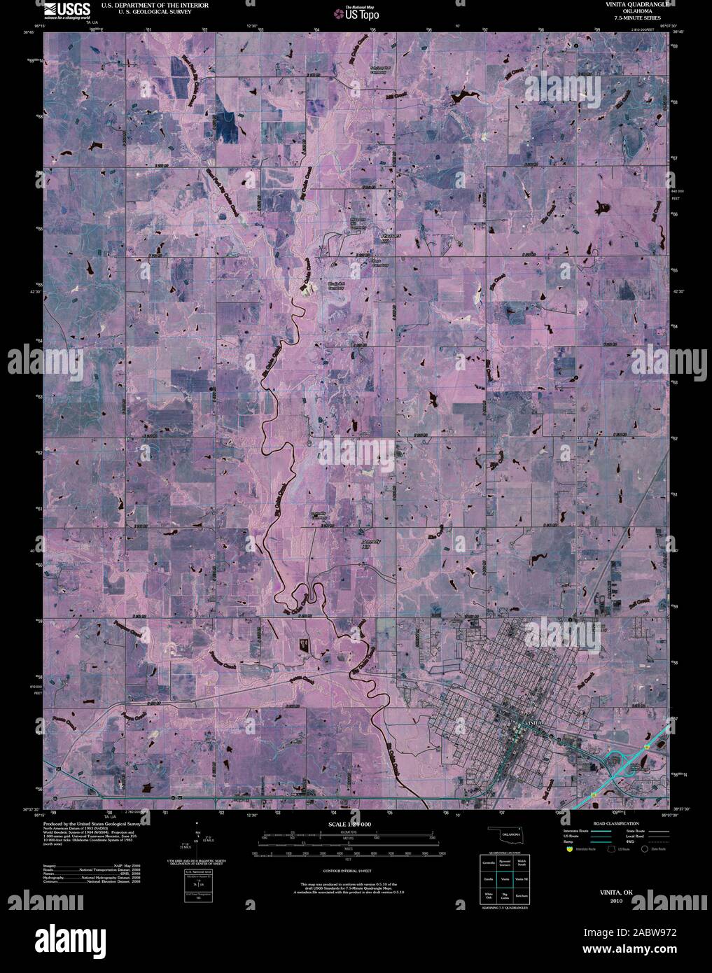 Map of vinita hires stock photography and images Alamy