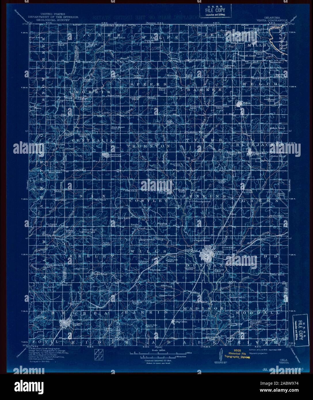 Map of vinita oklahoma hires stock photography and images Alamy