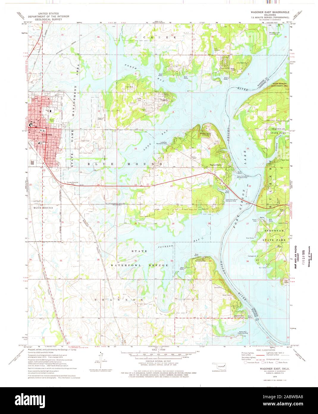 Map of wagoner oklahoma hires stock photography and images Alamy