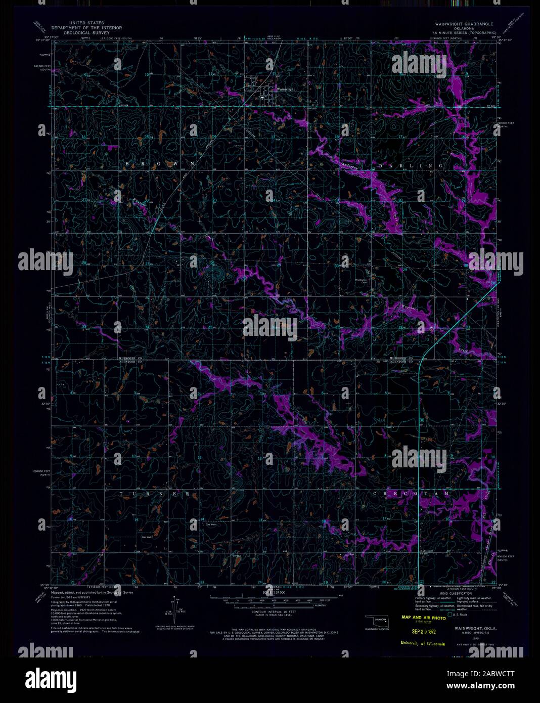 Map of wainwright hires stock photography and images Alamy