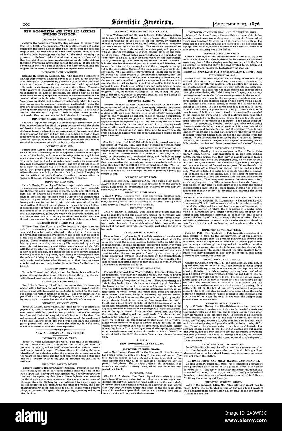 NEW WOODWORKING AND HOUSE AND CARRIAGE BUILDING INVENTIONS. -0 NEW ...