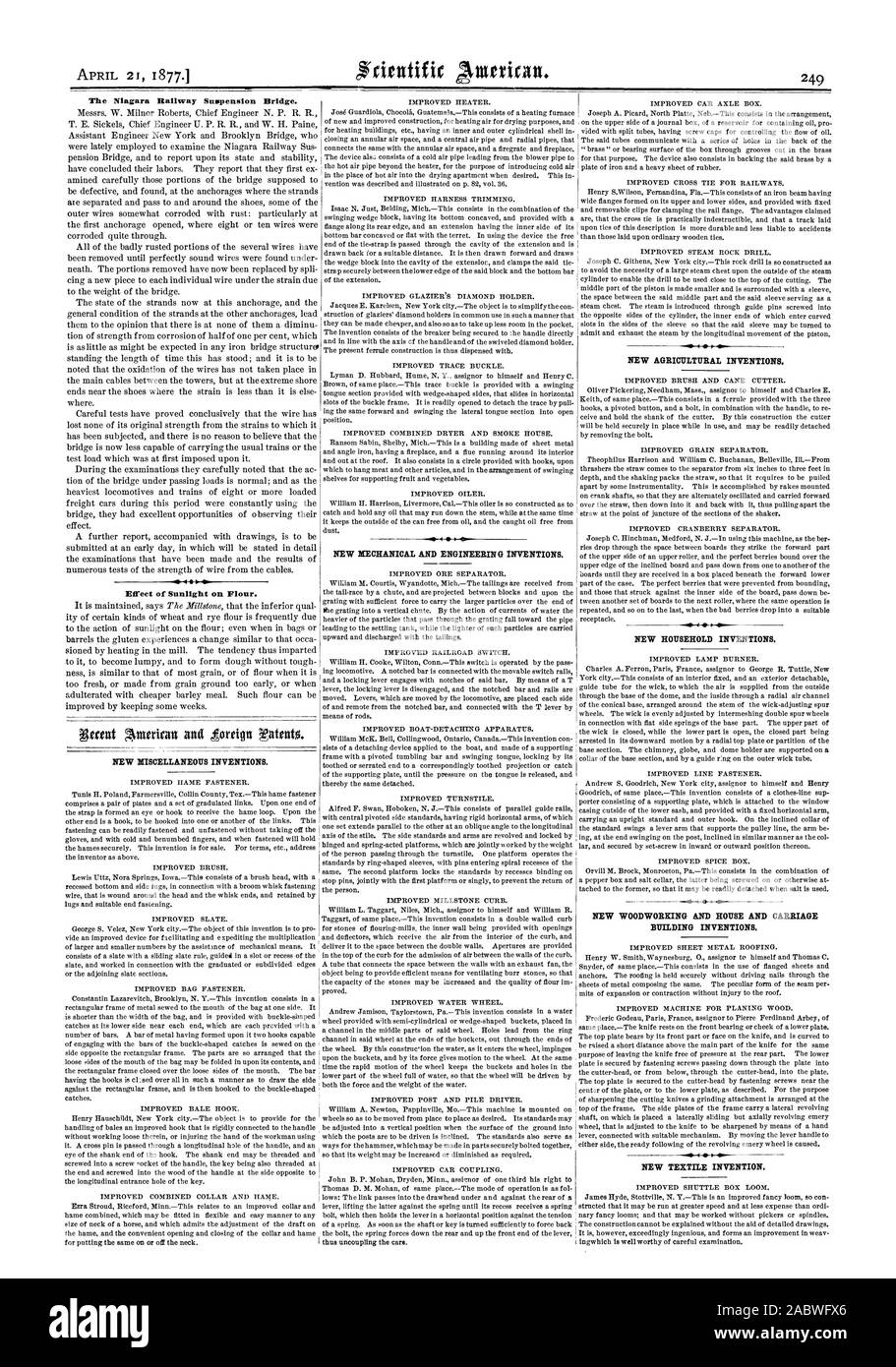 Suspension bridge invention Cut Out Stock Images & Pictures Alamy