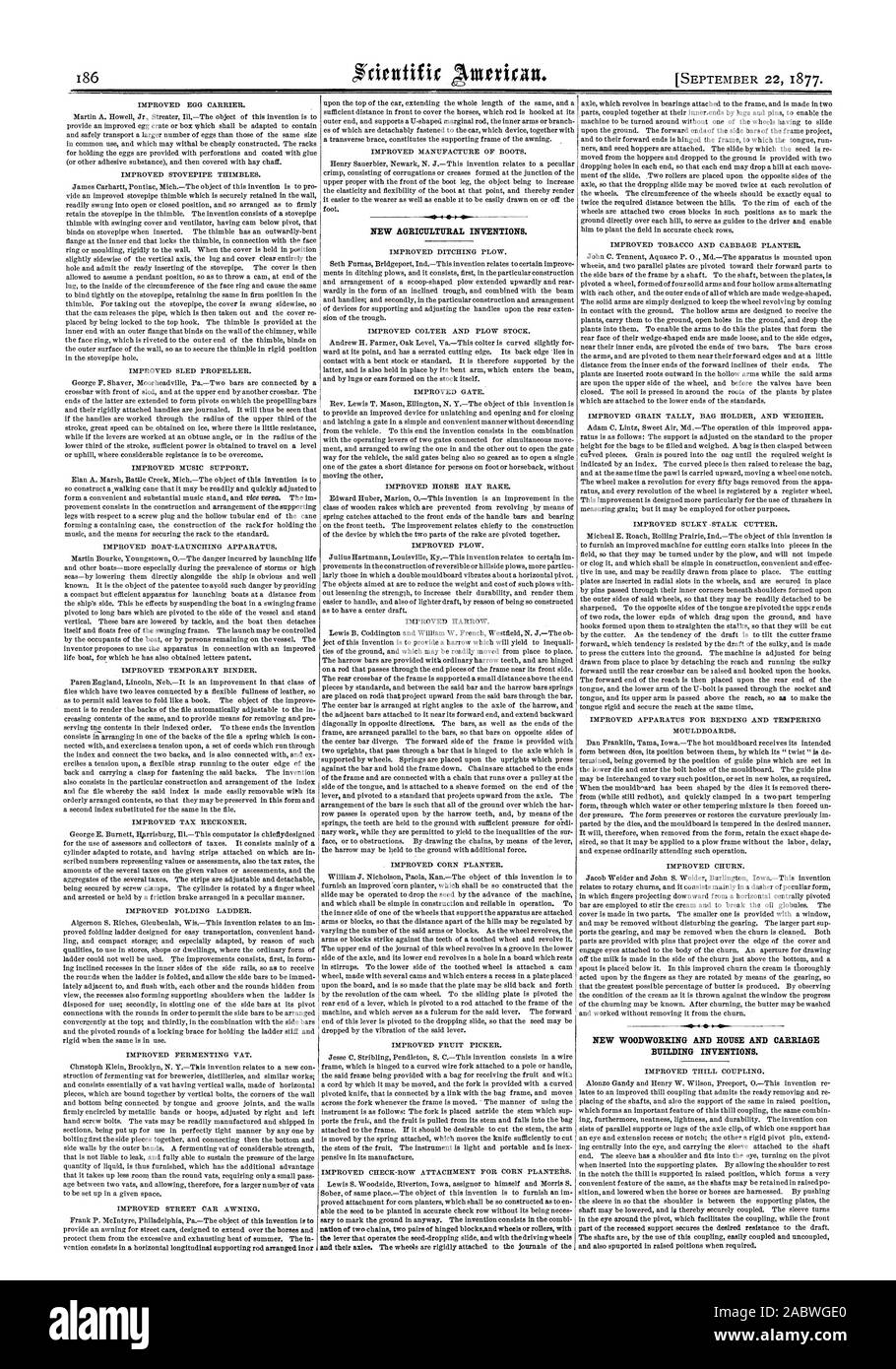 Carriage building inventions Black and White Stock Photos & Images - Alamy