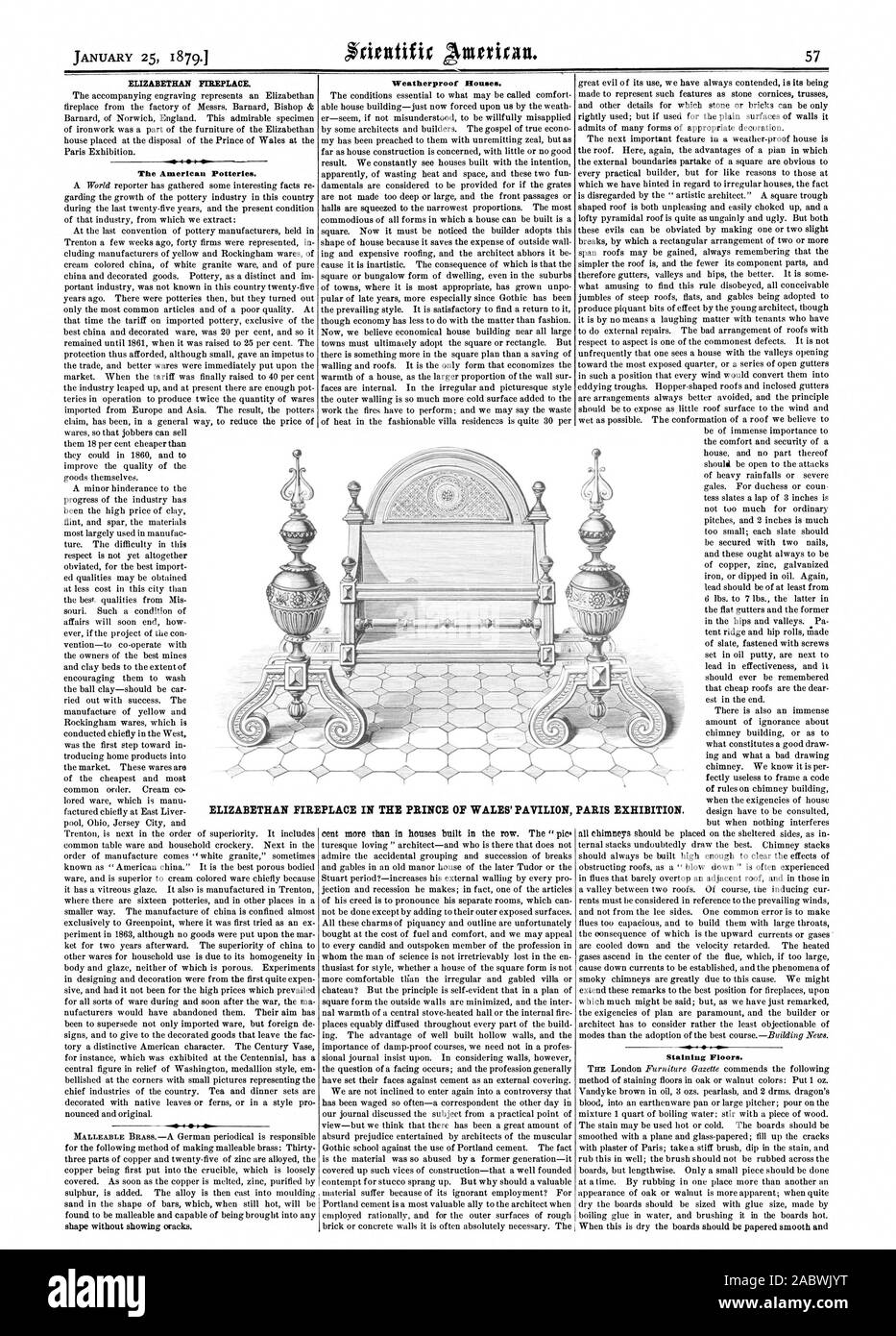 Elizabethan Fireplace The American Potteries Weatherproof Houses