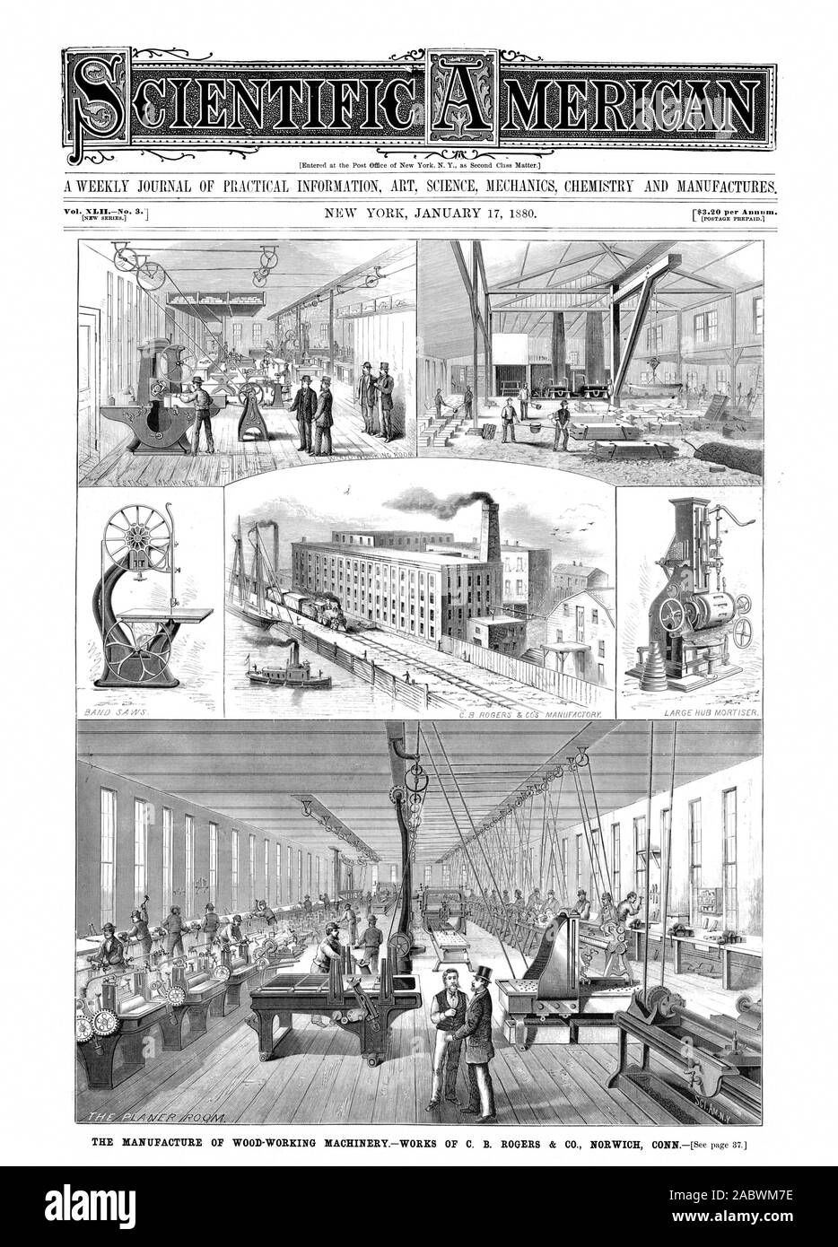 Vol. XLIINo. 3.1, scientific american, 1880-01-17 Stock Photo