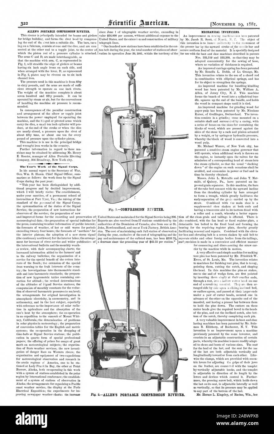https://c8.alamy.com/comp/2ABWPXB/allens-portable-compression-riveter-the-years-work-of-the-signal-corps-mechanical-inventions-scientific-american-1881-11-19-2ABWPXB.jpg