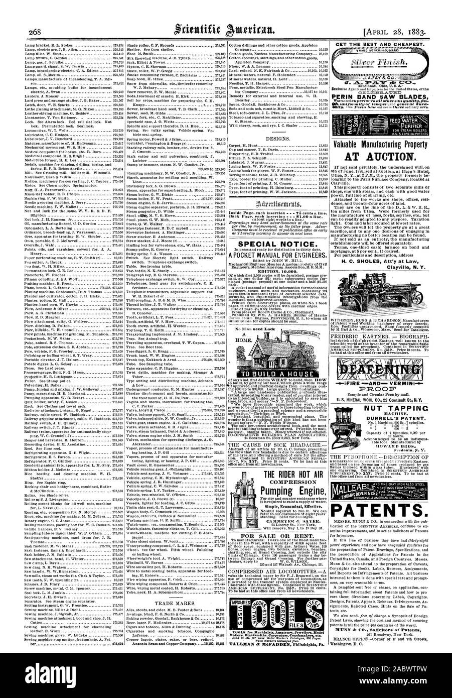 Nut tappinc durrells patent hi-res stock photography and images - Alamy