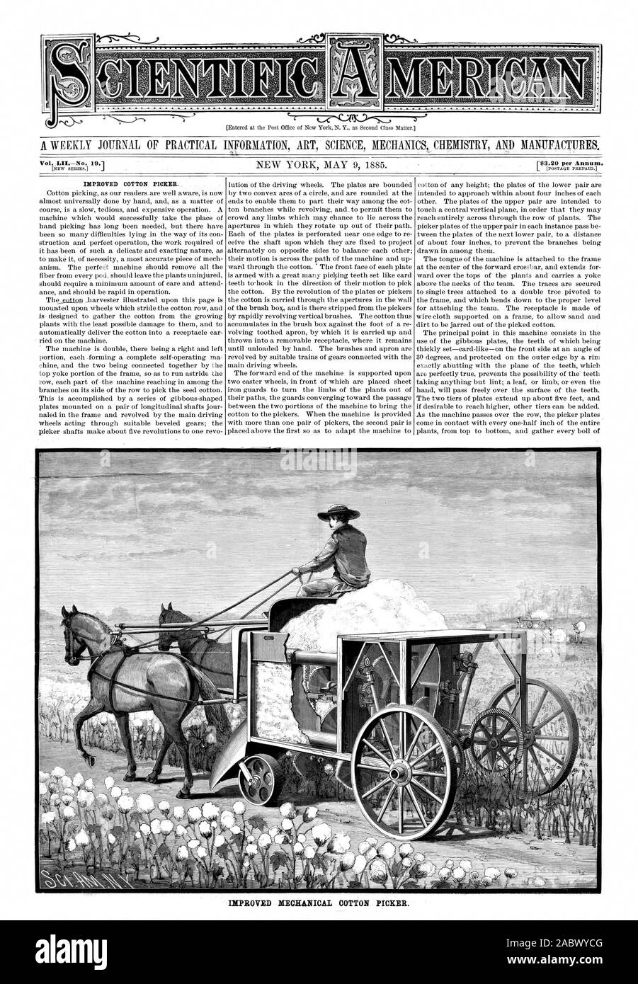 Mechanical cotton picker Cut Out Stock Images & Pictures Alamy