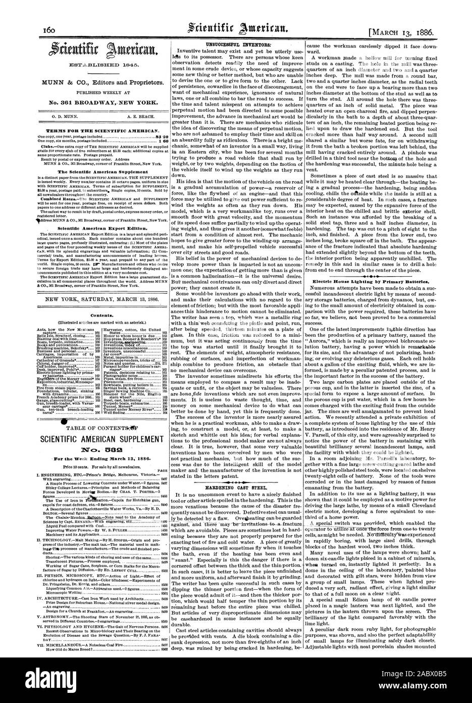 Scientific american supplement electric lighting hires stock photography and images Alamy