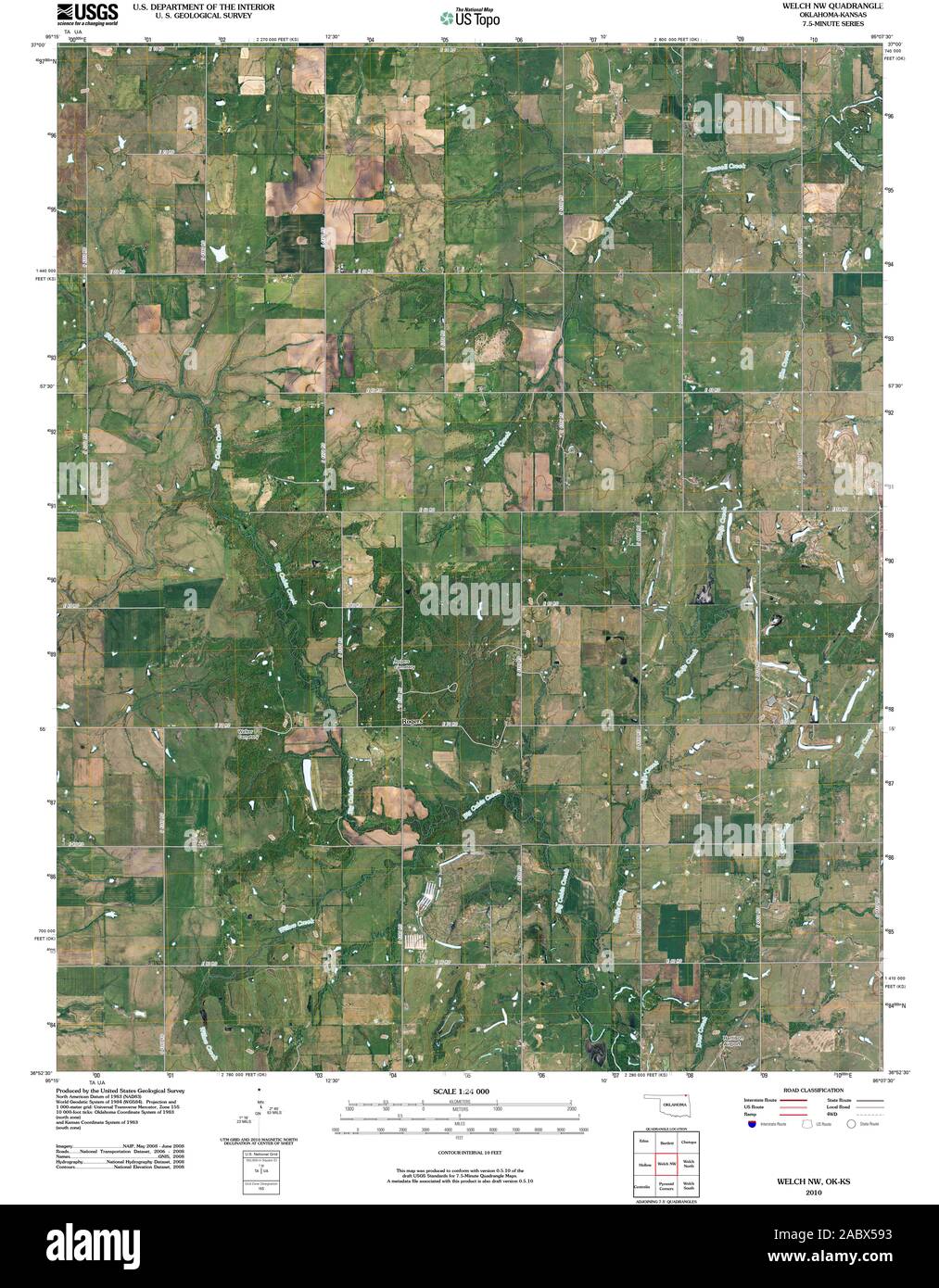 Welch oklahoma map hires stock photography and images Alamy