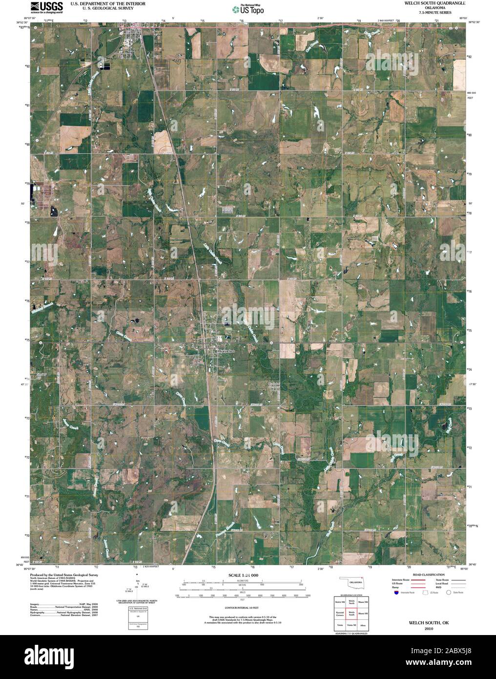 Property Lines Map Oklahoma Map Of Welch Oklahoma High Resolution Stock Photography And Images - Alamy