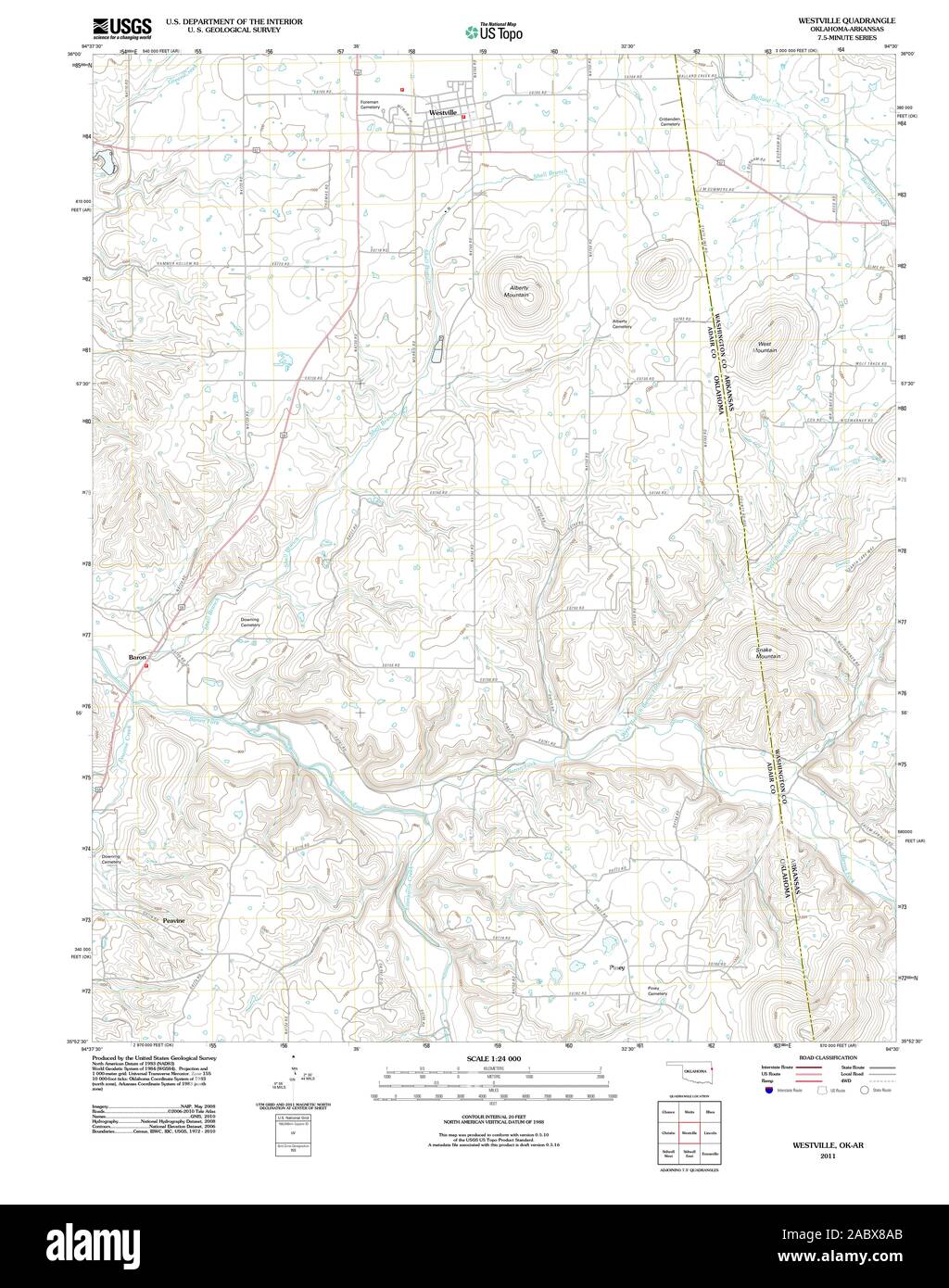 Map of westville oklahoma hires stock photography and images Alamy