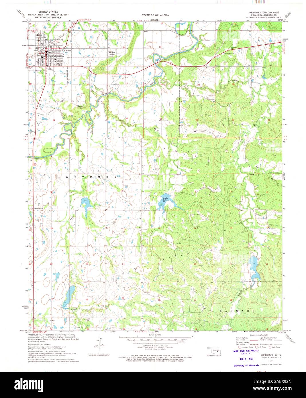 Map of wetumka hires stock photography and images Alamy