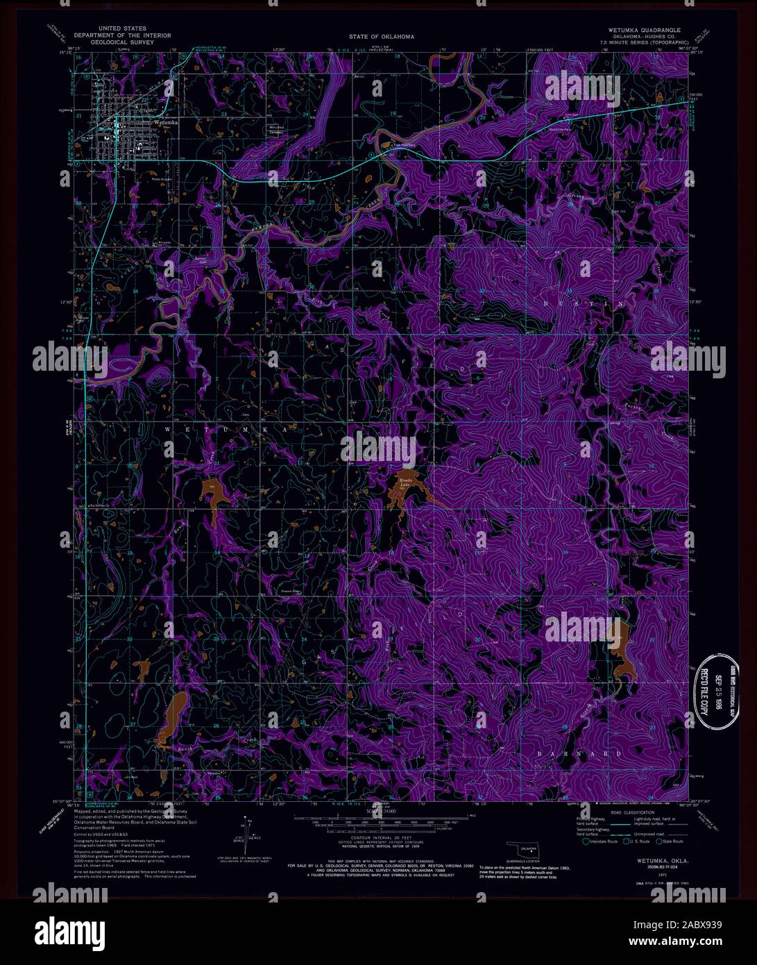 Map of wetumka hires stock photography and images Alamy