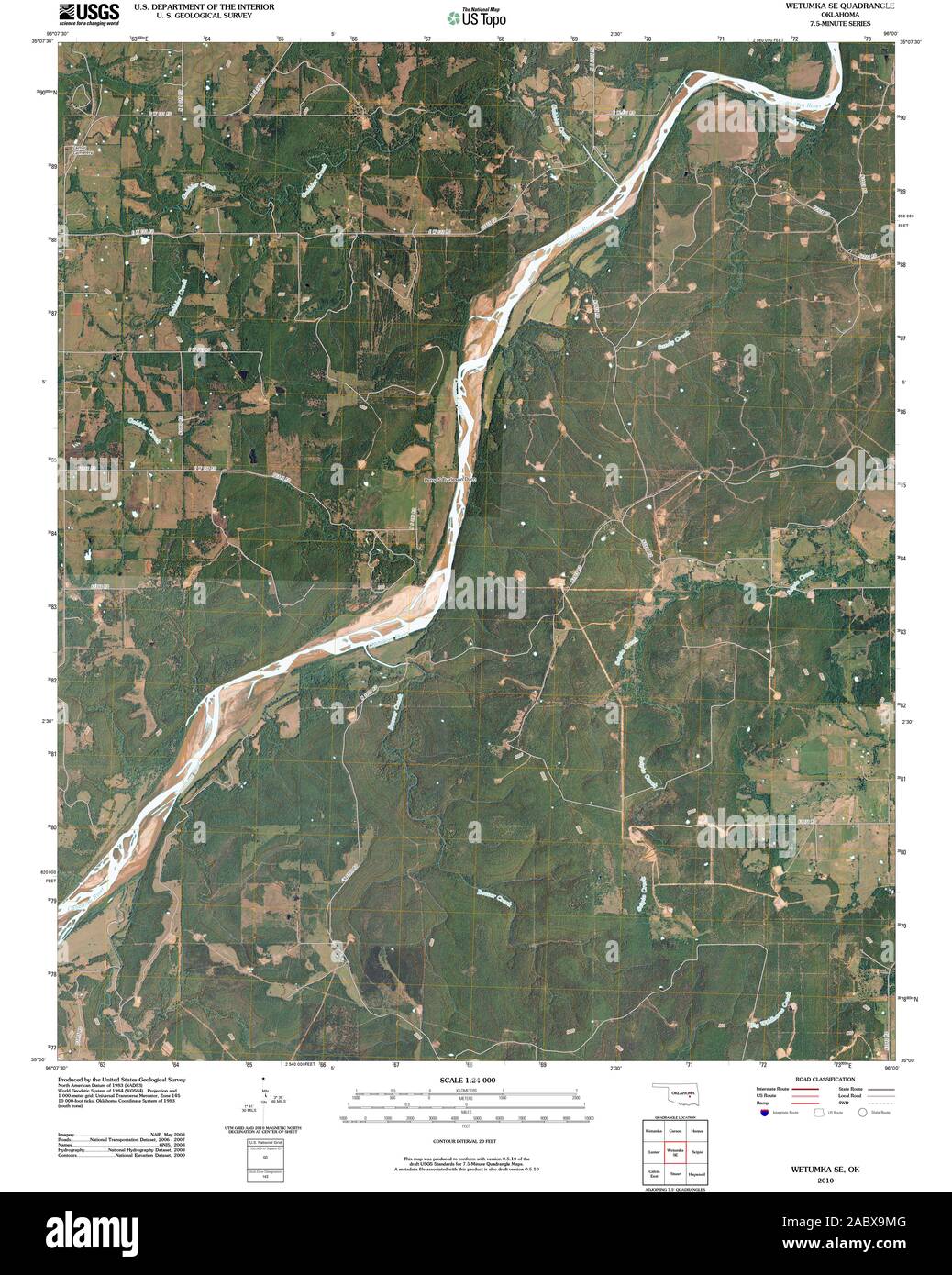 Map of wetumka hires stock photography and images Alamy