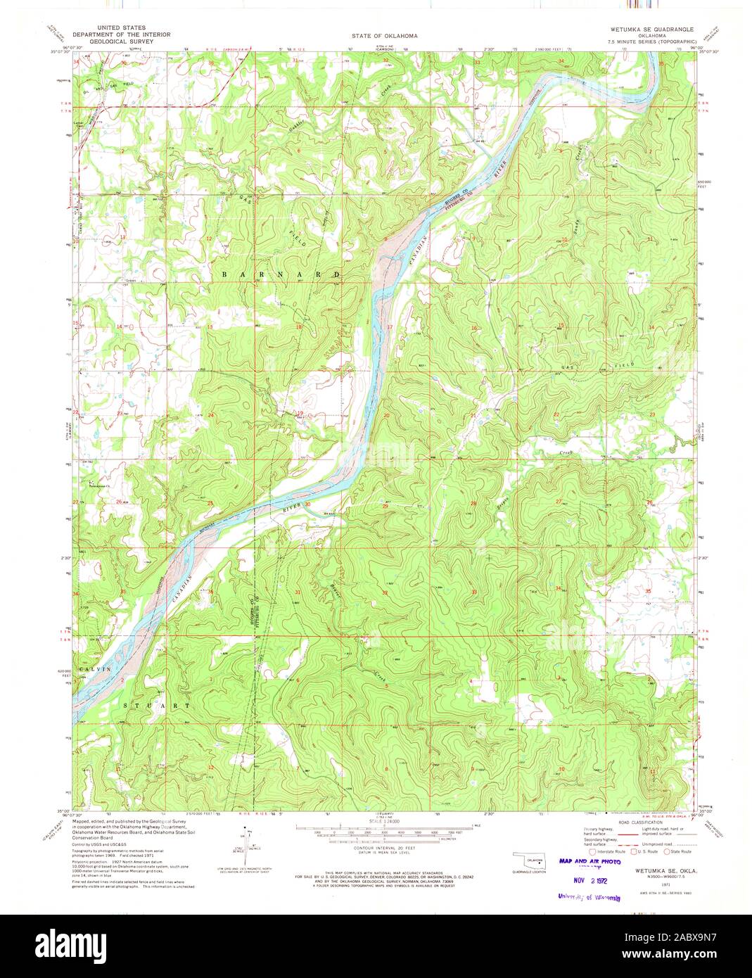 Wetumka map hires stock photography and images Alamy