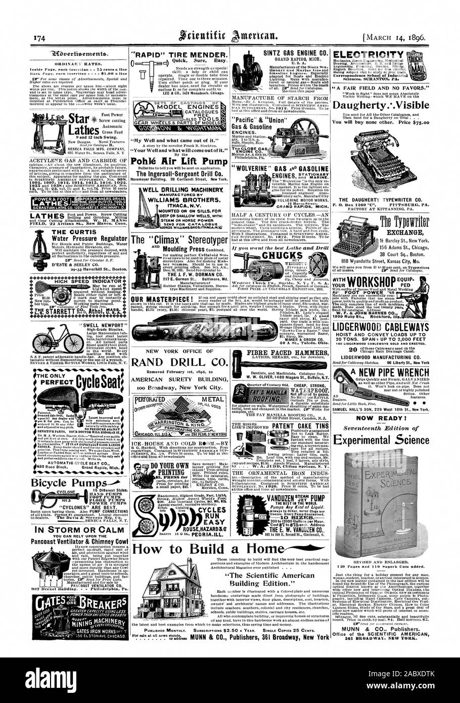 SINTZ GAS ENGINE CO. SEBASTIAN LATHE CO. CINCINNAT 1.0. FIELD 22 Artizan St New Raven Conn.  H1CH SPEED INDICATOR May be run at t required without beating. 0 mark may be instantly 4 i.Ves4.1.4).4. naturally with each le c NO PRESSURE AGAINST SENSITIVE PARTS. YOUR DOCTOR WILL ENDORSE IT. ROCK 'RAPID' TIRE MENDER. Quick Sure Easy. NEW YORK OFFICE OF RAND DRILL CO. AMERICAN SURETY BUILDING loo Broadway New York City. F Olk ALL USES  ICE-HOUSE AND COLD ROOMBY Save money! Make a small paper $40. CYCLES RUN EASY ROUSEHAZARD&C 'Pacific' & 'Union' Gas & Gasoline ENGINES. The GLOBE CAS ENGINE CO Stock Photo