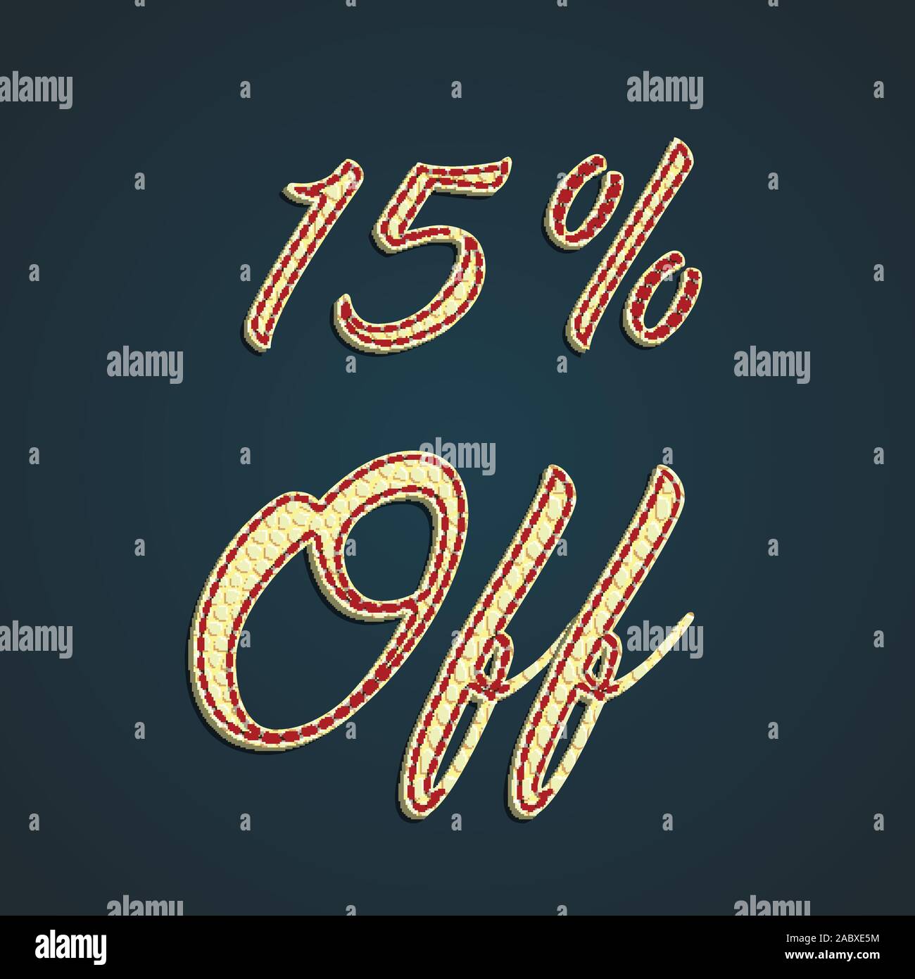 'Discount' leather sign, vector illustration Stock Vector Image & Art