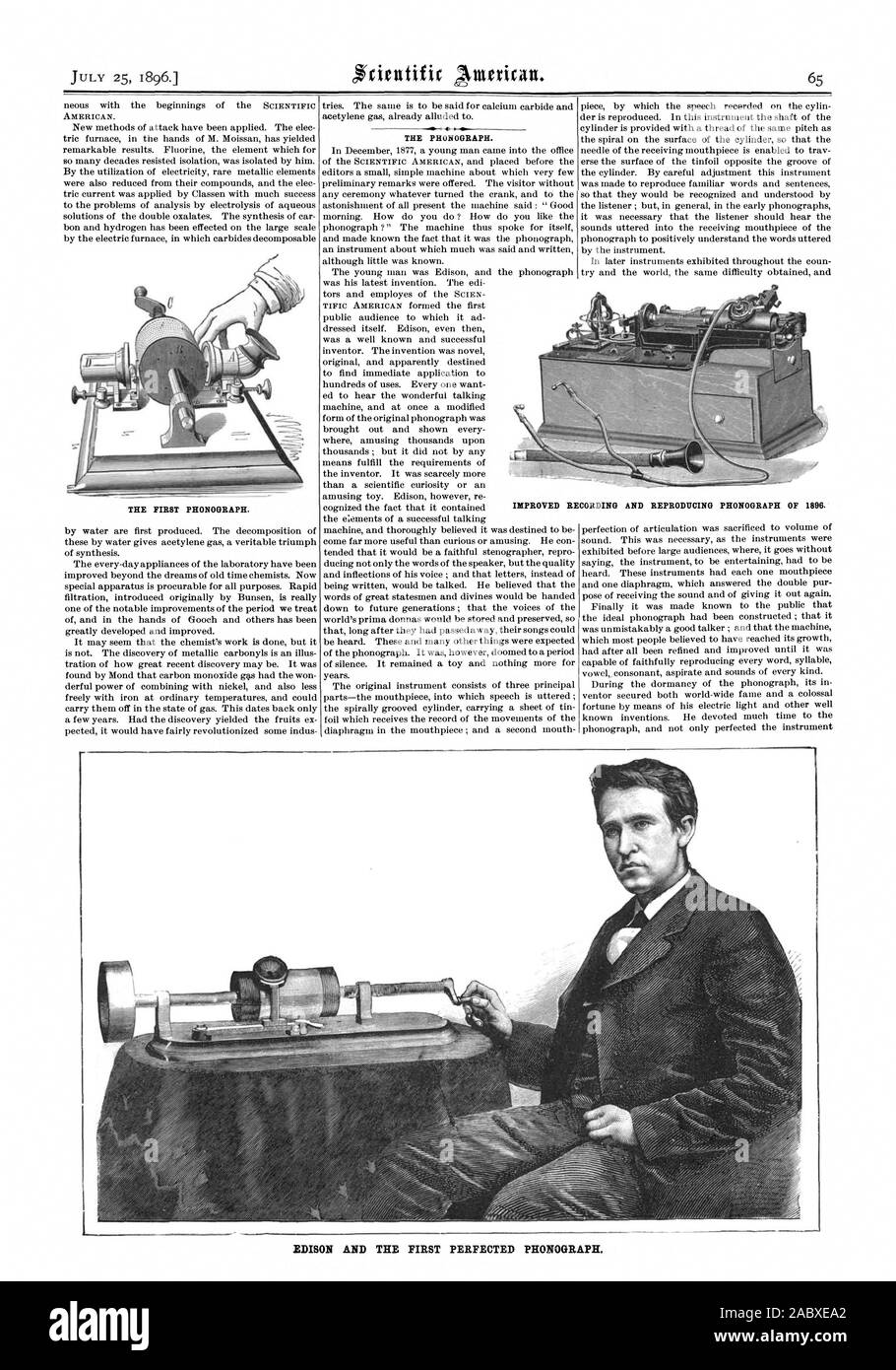 Puck Cylinder Phonograph Operating Instructions Reproduction 