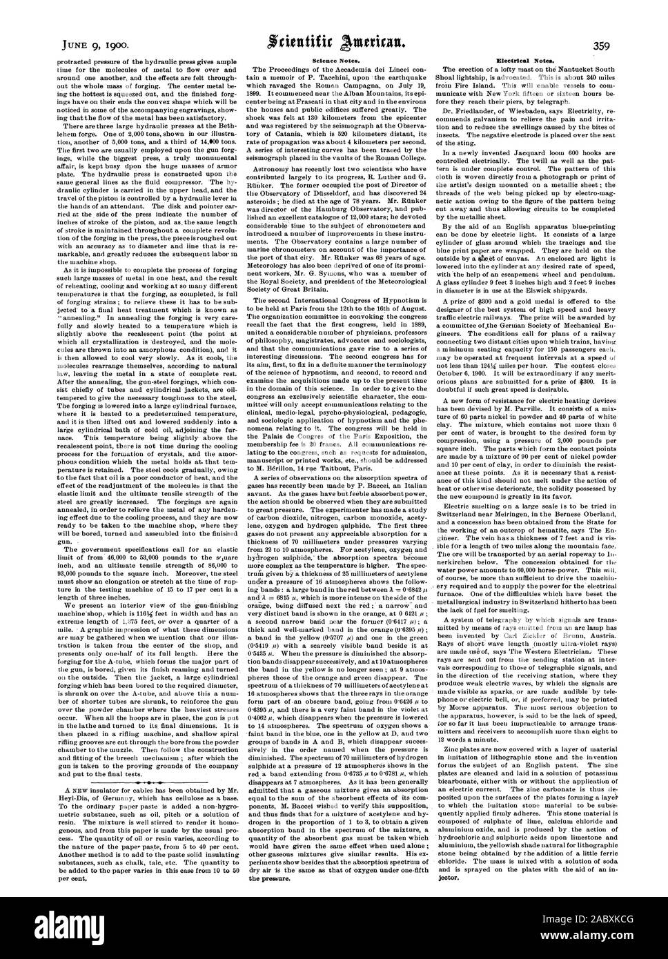 Science Notes. the pressure. Electrical Notes., scientific american ...