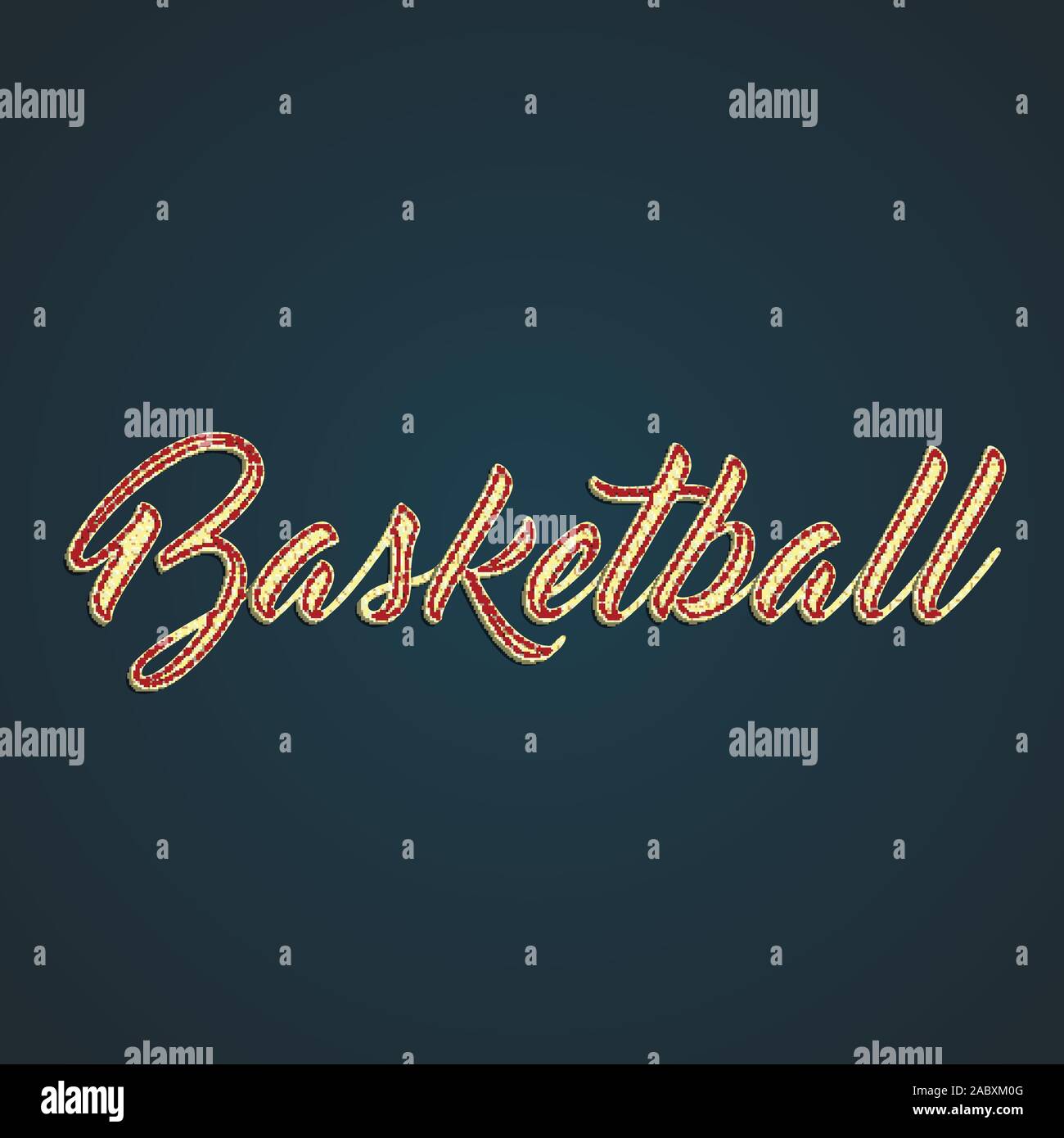 'Basketball' leather sign, vector illustration Stock Vector Image & Art ...