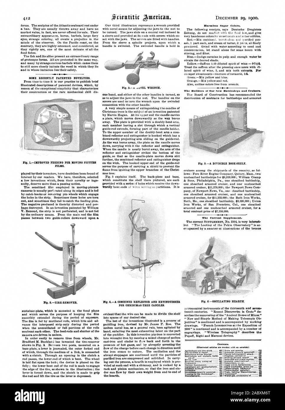 Logging in the Northwest 409 406 Manufactures 403 Water gas production of 409, scientific american, 1900-12-11 Stock Photo