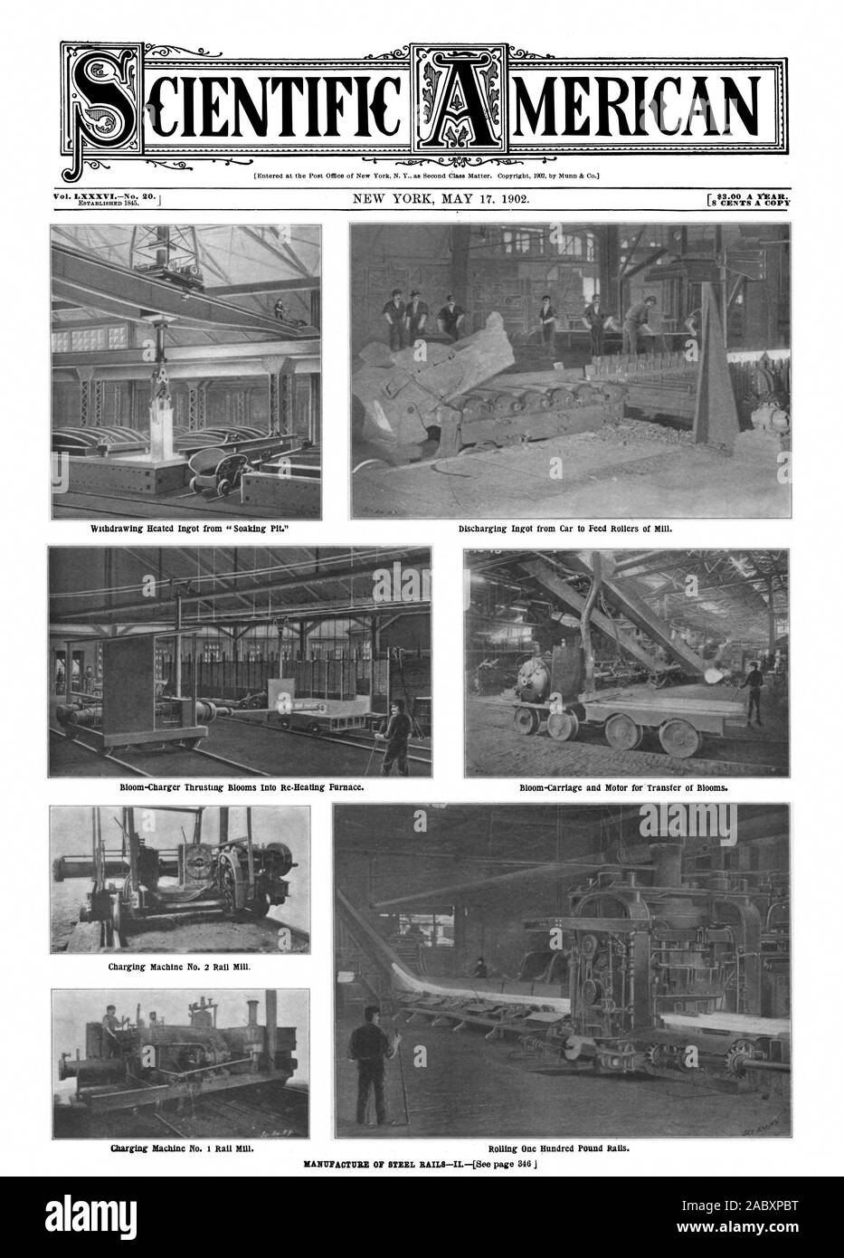 Vol. LXXXVINo. 20. MERICA, scientific american, 1902-05-17 Stock Photo