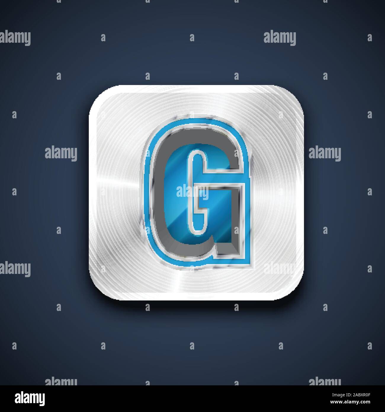 Metallic letter g Stock Vector Images - Alamy