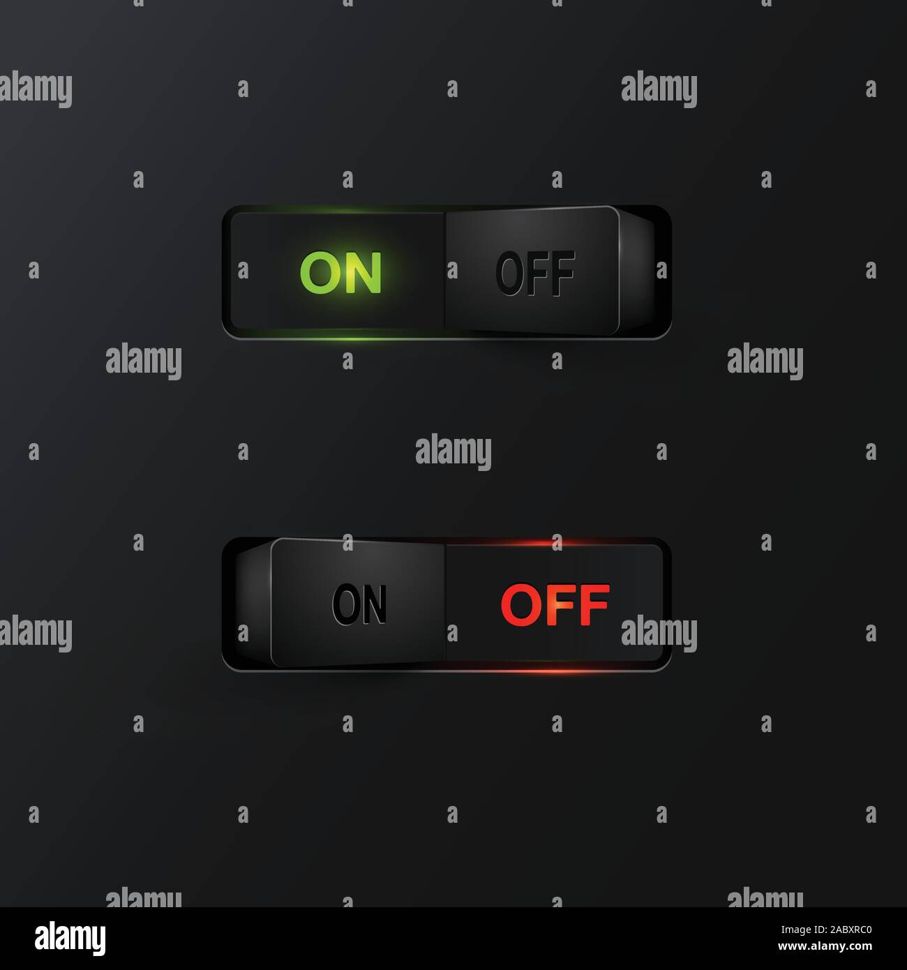 Isolated realistic on and off button hi-res stock photography and ...