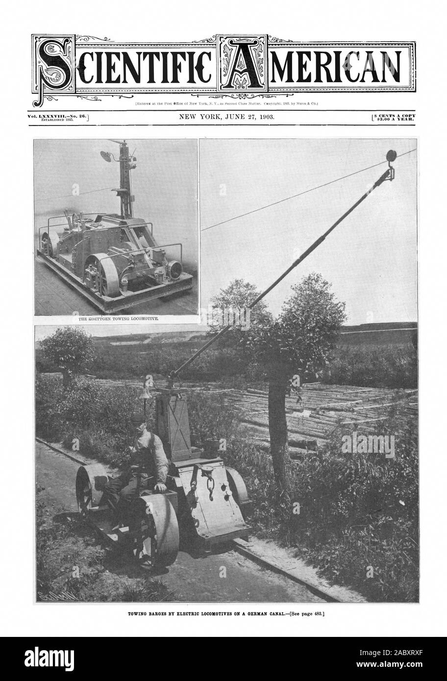 Vol. LXXXVIIINo. 26.1, scientific american, 1903-06-27 Stock Photo