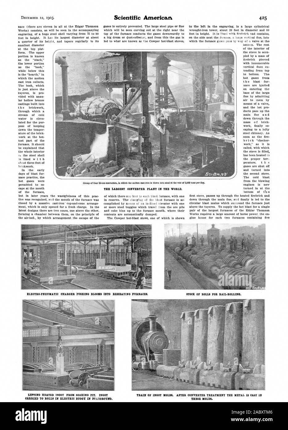 THE LARGEST CONVERTER PLANT IN THE WORLD. ELECTRO PNEUMATIC