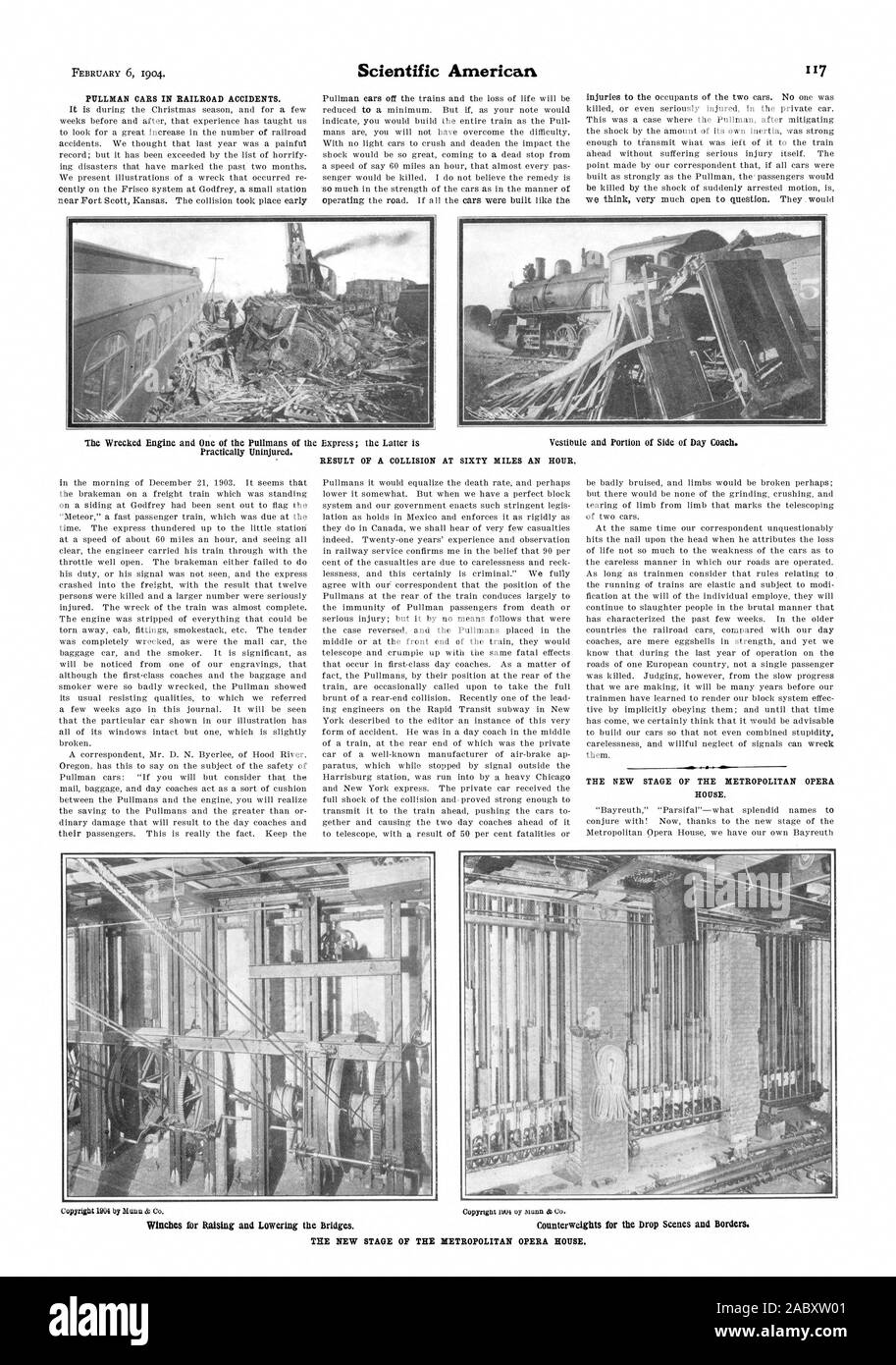PULLMAN CARS IN RAILROAD ACCIDENTS. Practically Uninjured. THE NEW ...
