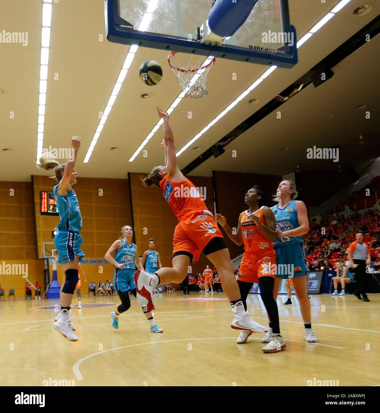 Perth Australia 29th November 2019 Bendat Basketball Centre Perth Western Australia Australia Womens National Basketball League Australia Perth Lynx Versus Southside Flyers Alison Schwagmeyer Belger Of The Perth Lynx Drives To The Basket